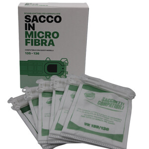 RICAMBIO FOLLETTO SACCO IN MICROFIBRA K135/6 PZ.6