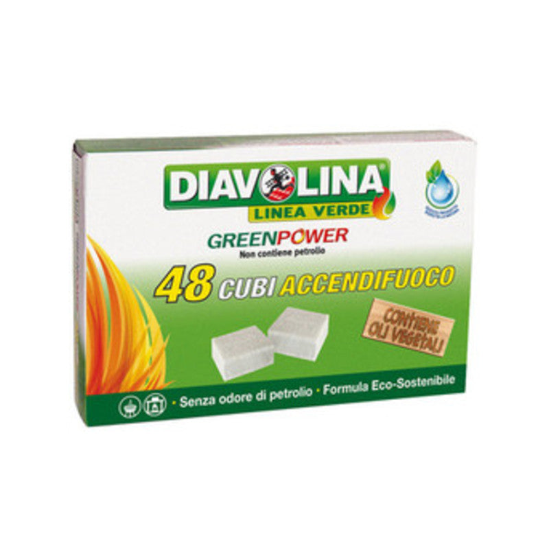 ALLUME-FEU 48 CUBES DIAVOLINA GREEN POWER 15335