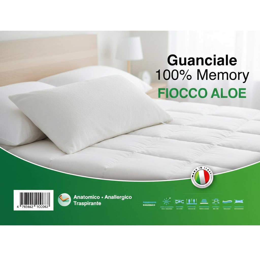 GUANCIALE FIOCCO DI MEMORY ALOE
