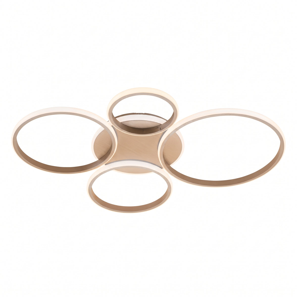 PLAFONIERA LED 4 CERCHI 53W CCT 477LM SABBIA