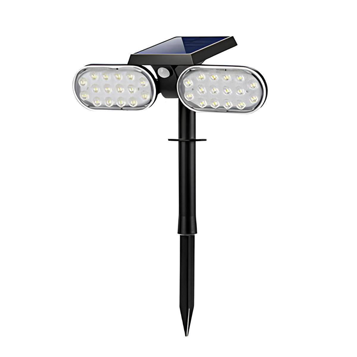 PIQUET SOLAIRE AVEC PIR CRÉPUSCULAIRE ET DE MOUVEMENT JOINT ORIENTABLE
