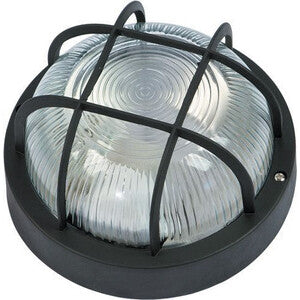 PLAFONIERA TONDA GRIGLIA NERA