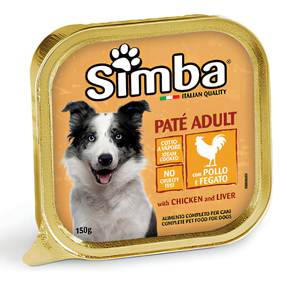 ALIMENTO PERRO MONGE SIMBA 150 G PATÉ VSC POLLO HÍGADO
