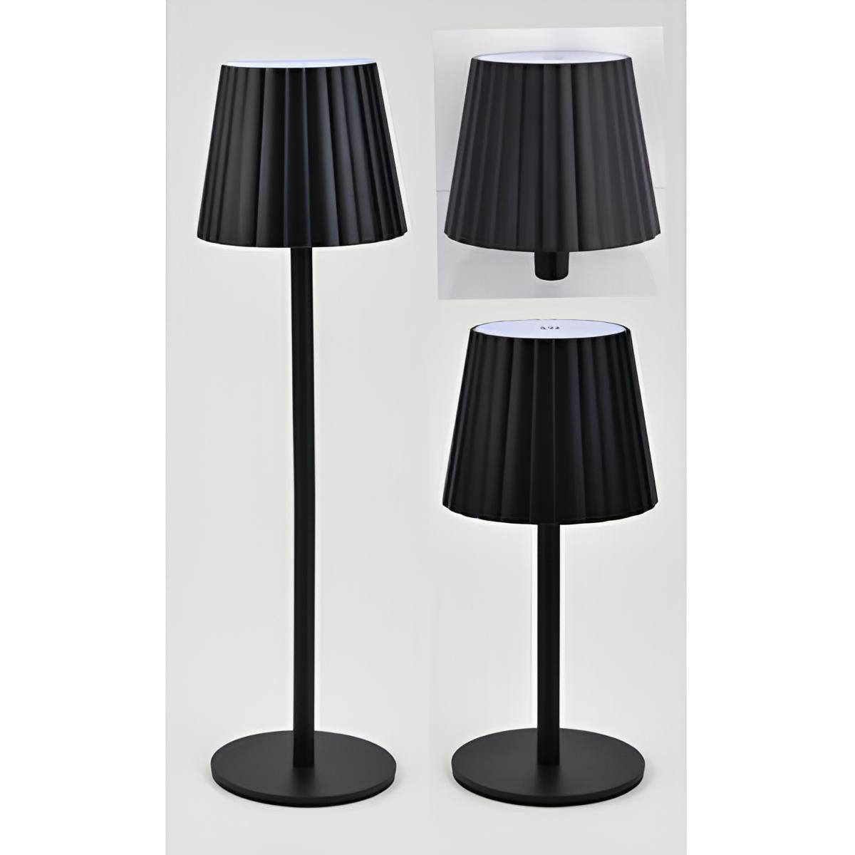 LÁMPARA LED RECARGABLE 3 EN 1 ALBA NEGRO
