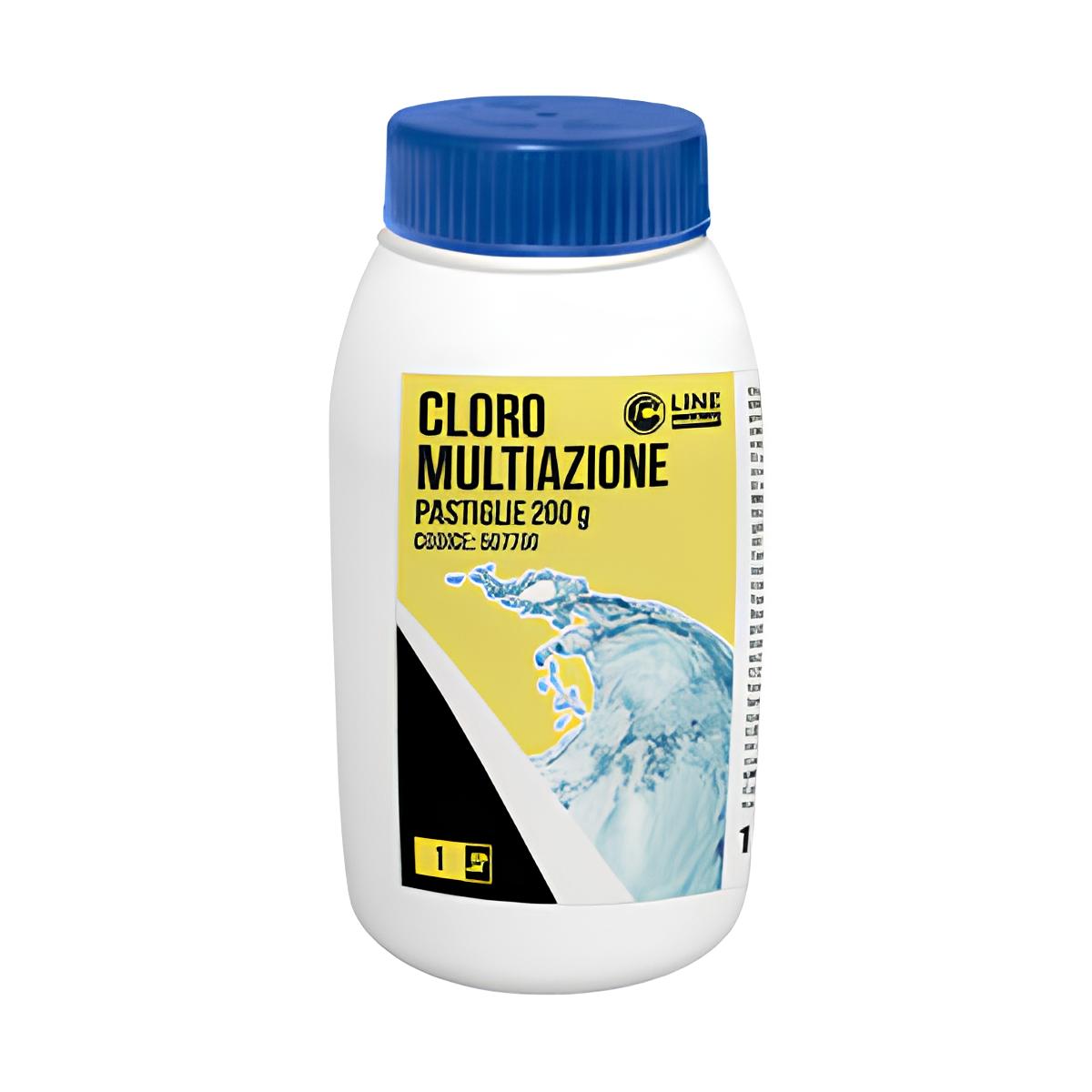 CLORO PISCINA MULTIACCIÓN TABLETAS 200 G CF 1KG