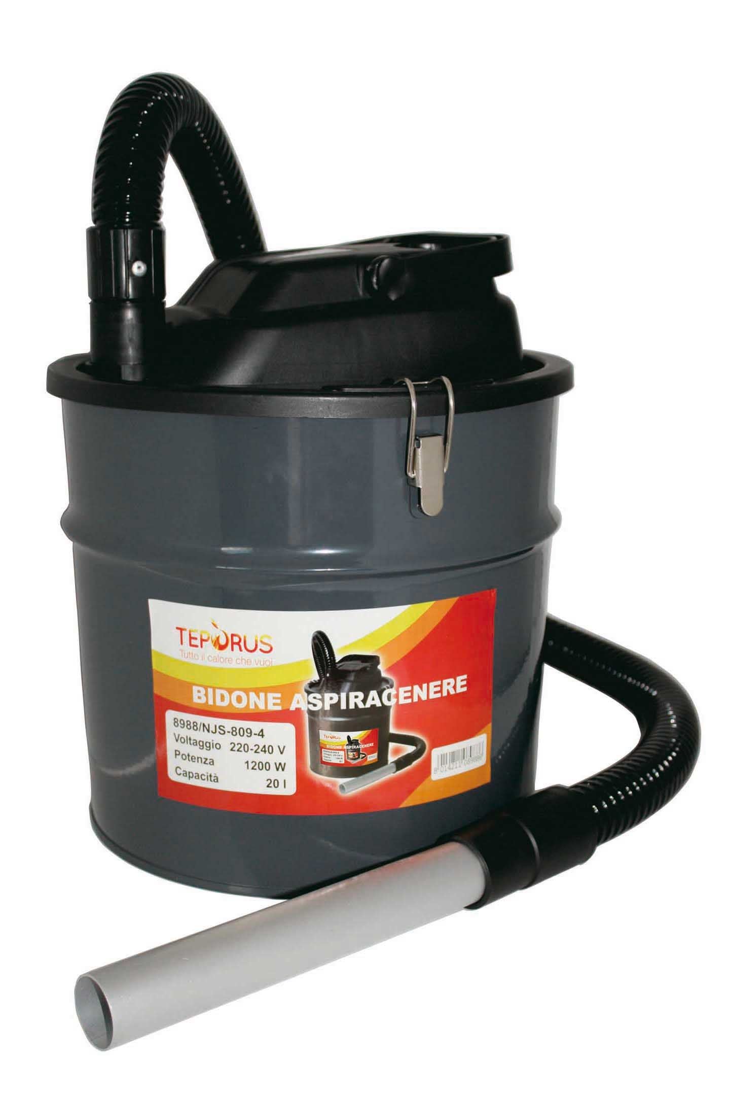 BIDÓN ASPIRADOR DE CENIZAS FUOCOVIVO 1200W 20 L
