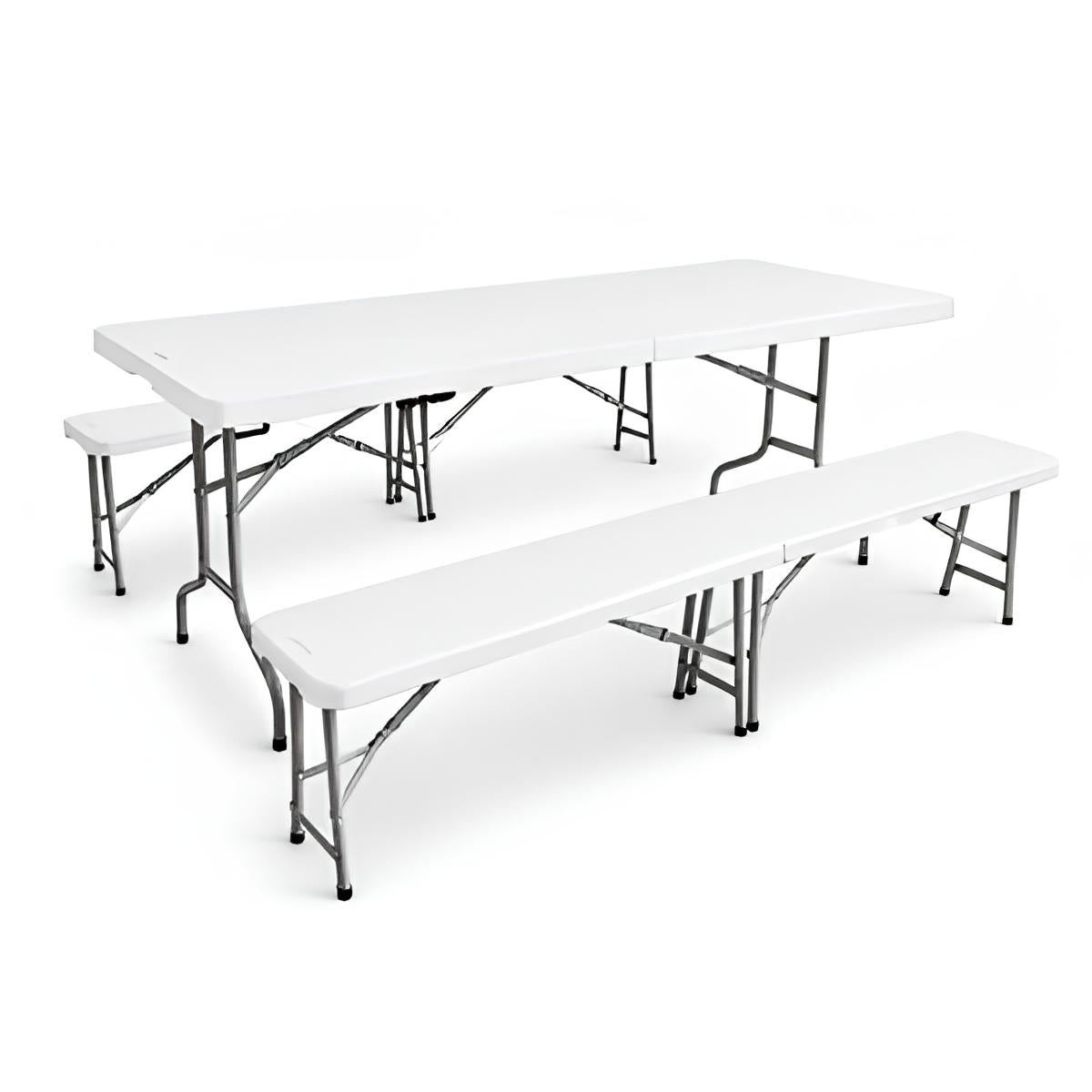 SET BIRRERIA IN ACCIAIO E HDPE 183X75XH74CM
