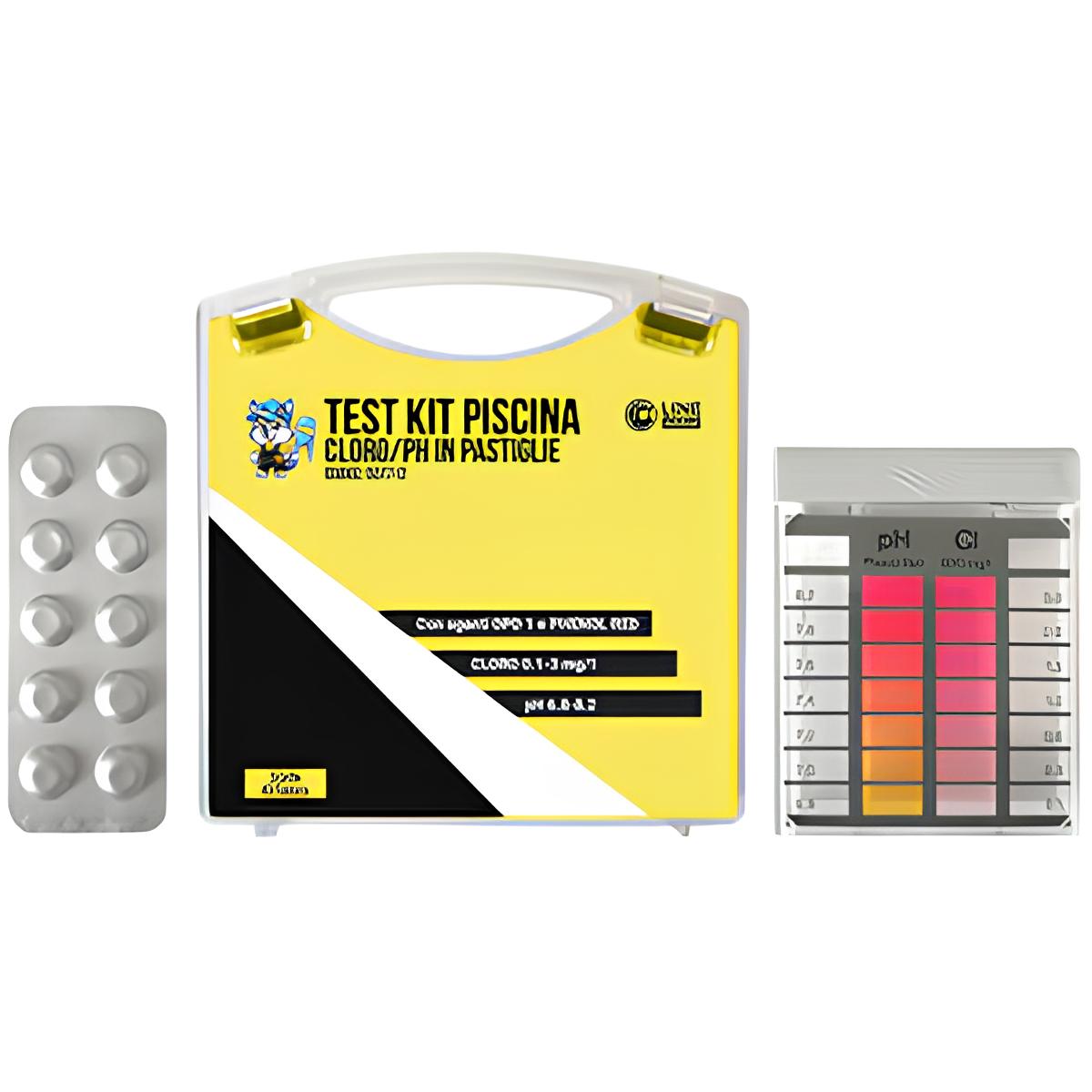 KIT TEST PISCINE CHLORE/PH EN PASTILLES