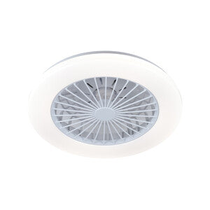 PLAFÓN C/ VENTILADOR LED 20,8W CCT 46CM BLANCO