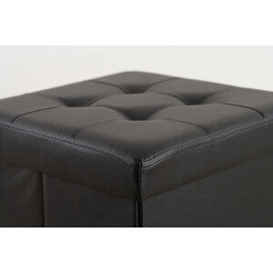 POUFF MOD.SMART SIMILPELLE BLACK