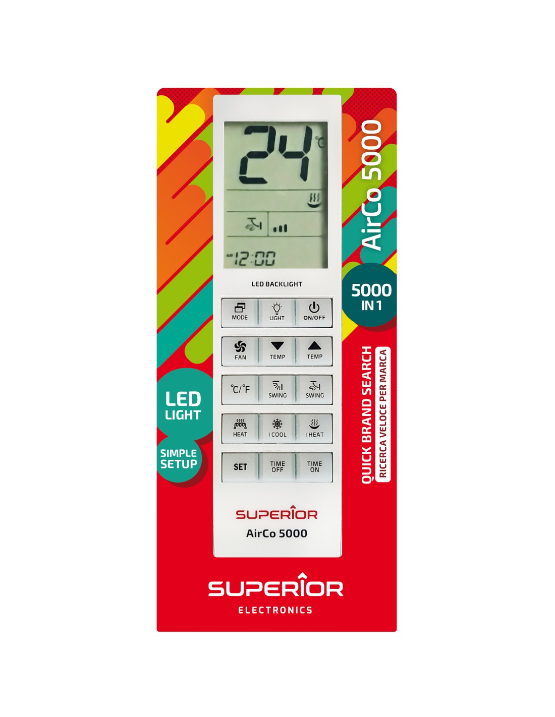 MANDO A DISTANCIA UNIVERSAL AIRE ACONDICIONADO SUPERIOR