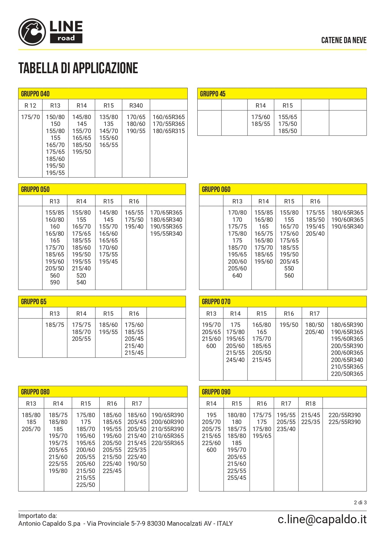 CATENE DA NEVE MAGLIA 9
