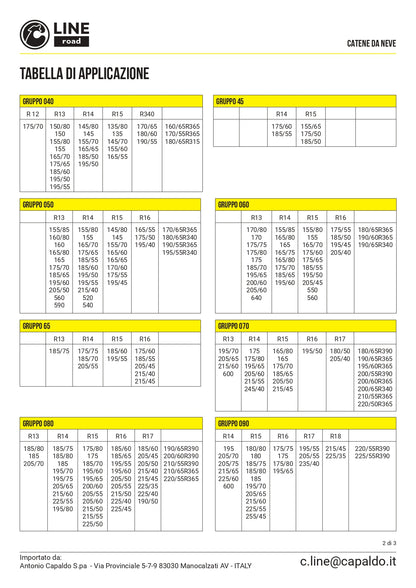 CATENE DA NEVE MAGLIA 9