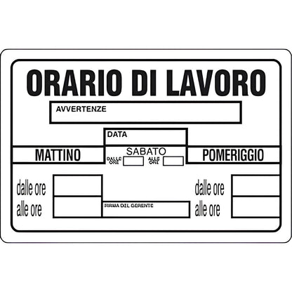 TARGHE SEGNALETICHE