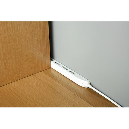 MULTIPRESA BIPASSO SLIM ELECTRALINE BIANCO POSTI 4 2P+T 16A N°XMMQ 3X1 MT 1,5