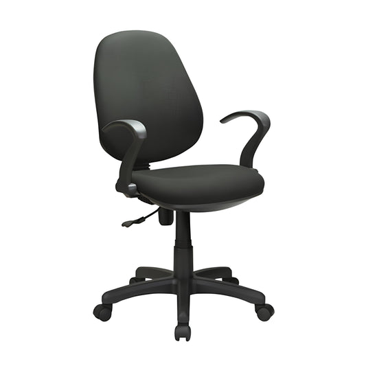 SILLÓN A GAS C/REPOSABRAZOS OFFICE NEGRO