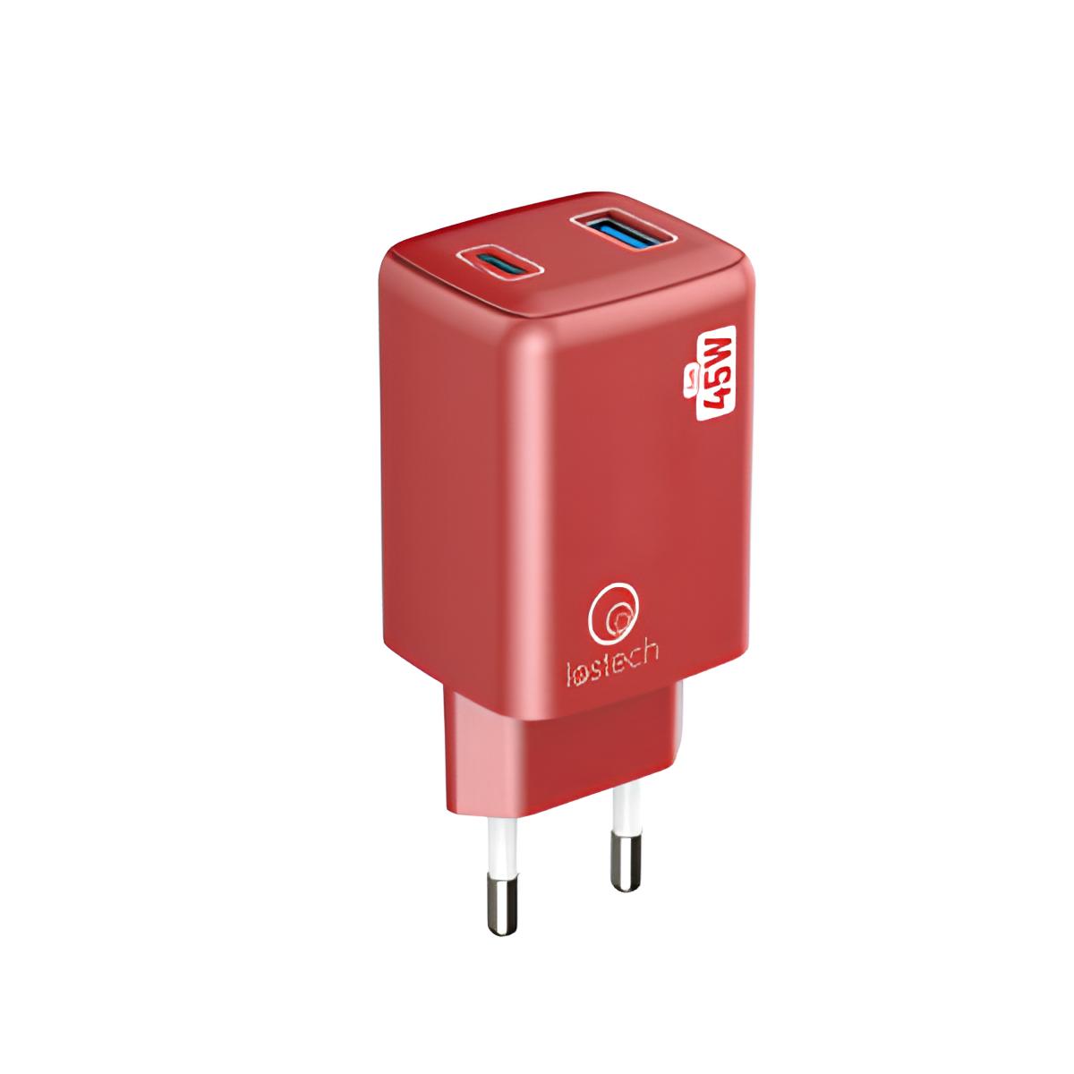 CARICATORE GAN 45W USB-C/USB-A CAVO USB-C/USB-C