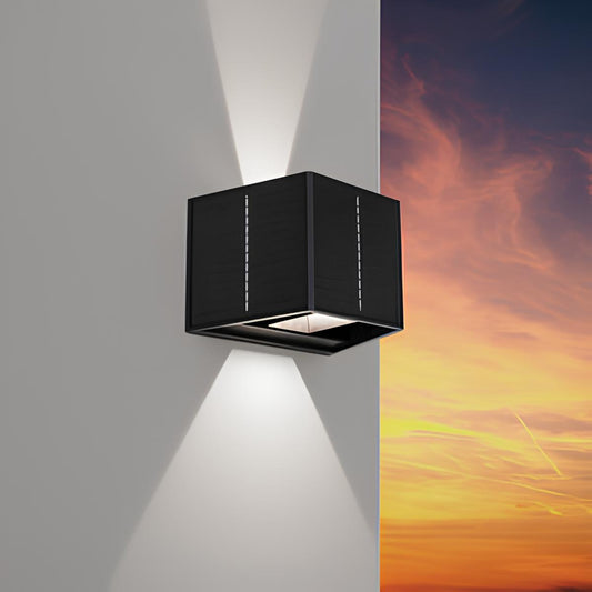 APPLIQUE LED UP&DOWN SOLAIRE QUAD 3,3W 4000K NOIR