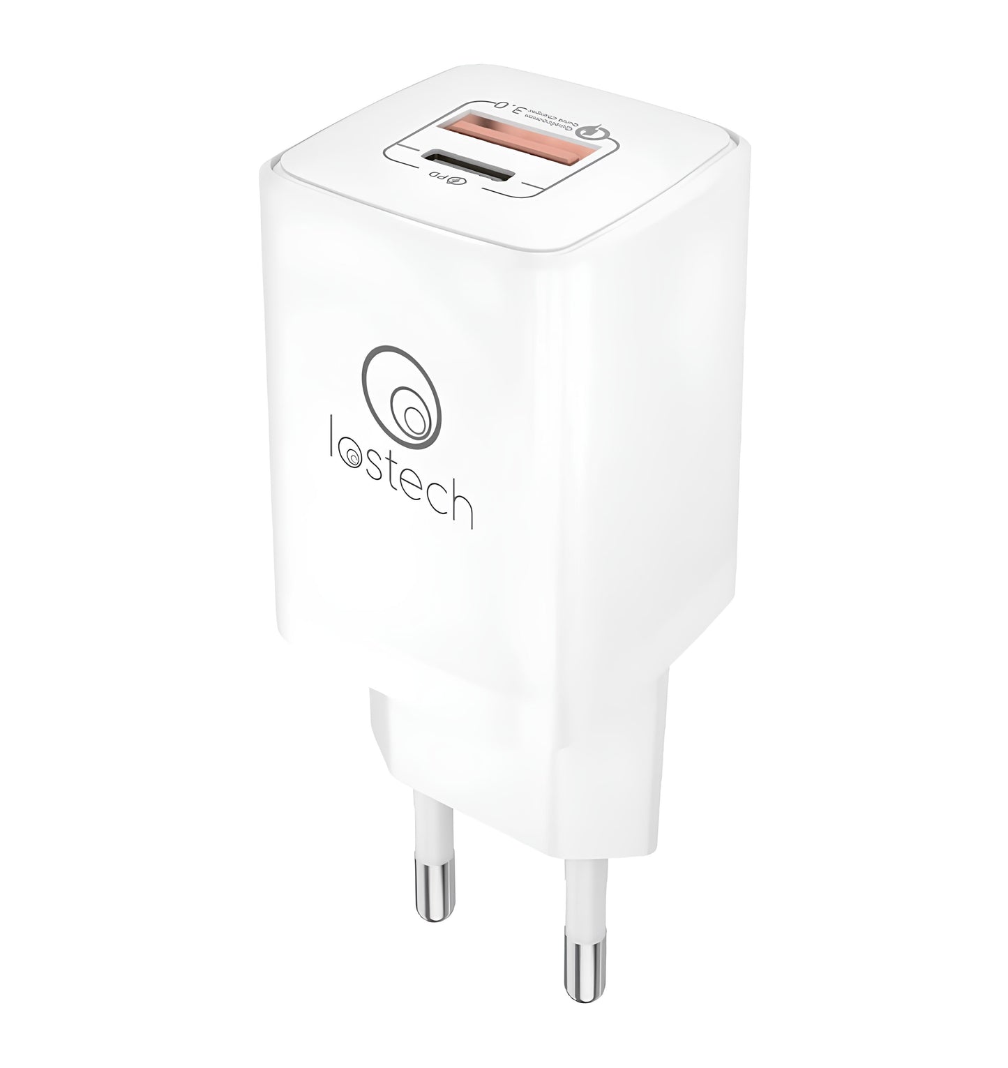 CHARGEUR AVEC PRISE USB-A ET USB-C 20W LS-NC08