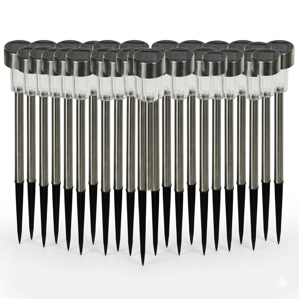 ESTACA SOLAR KARTANA SILVER LUZ FRÍA (20 UNIDADES)