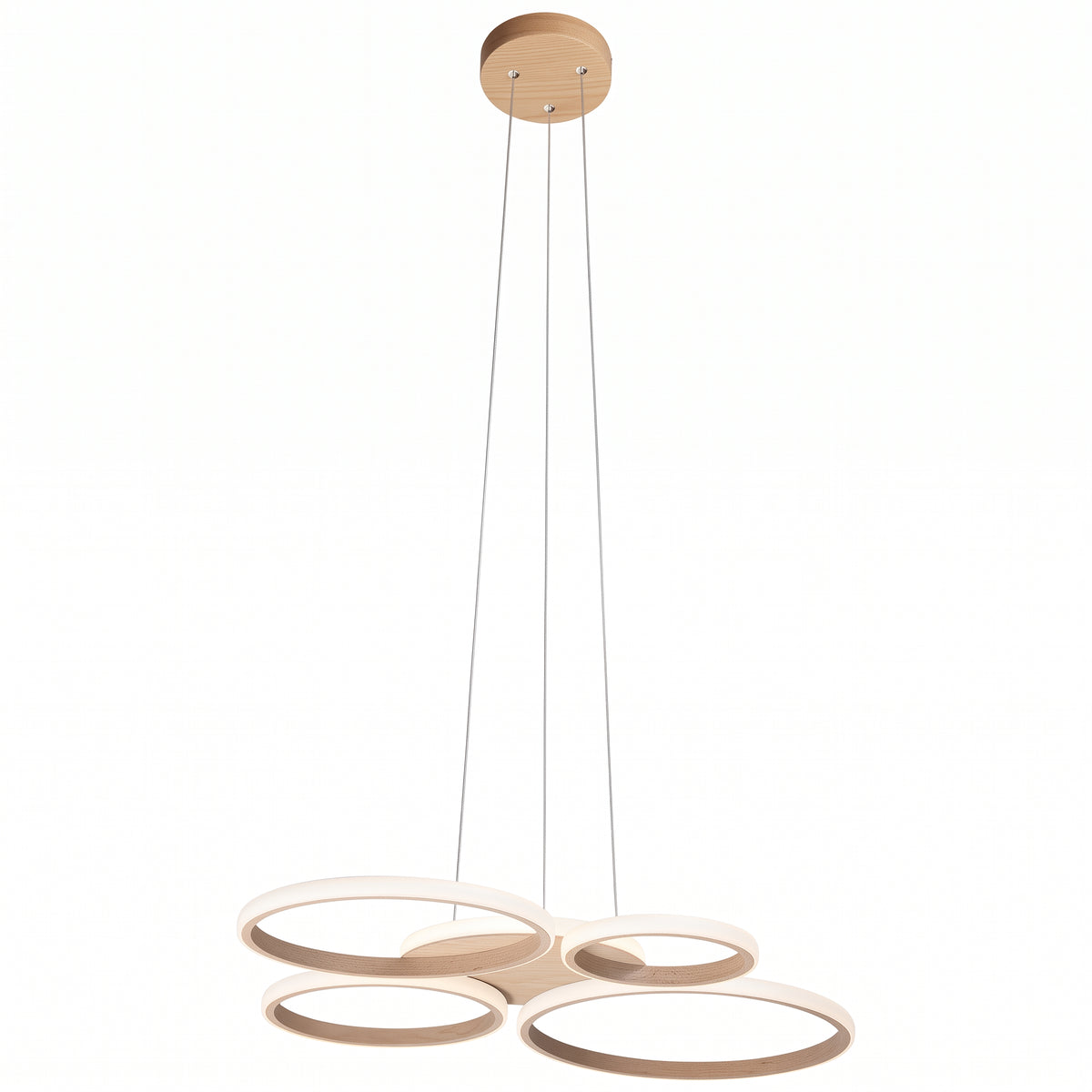 LAMPADARIO SOSPESO LED 4 CERCHI 53W CCT 4770LM