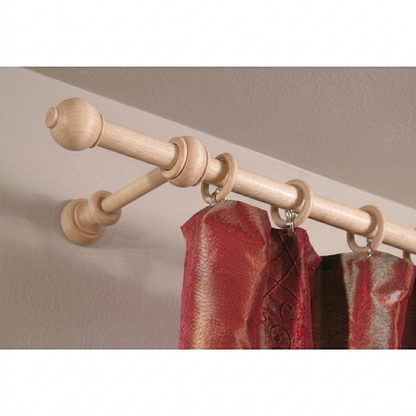 BASTONE LEGNO A STRAPPO D 23 NATURALE CON SUPPORTO