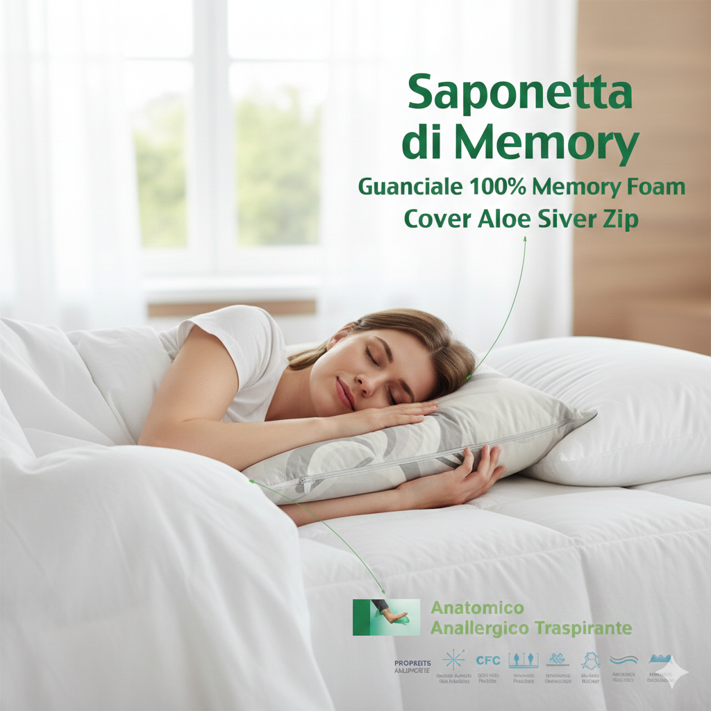 ALMOHADA ALOE SILVER MEMORY FOAM JABONCILLO H.13