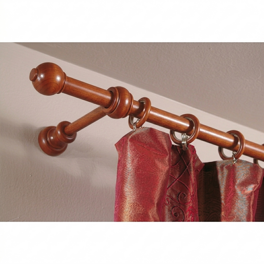 BASTÓN DE MADERA DESMONTABLE D 23 CEREZO CON SOPORTE
