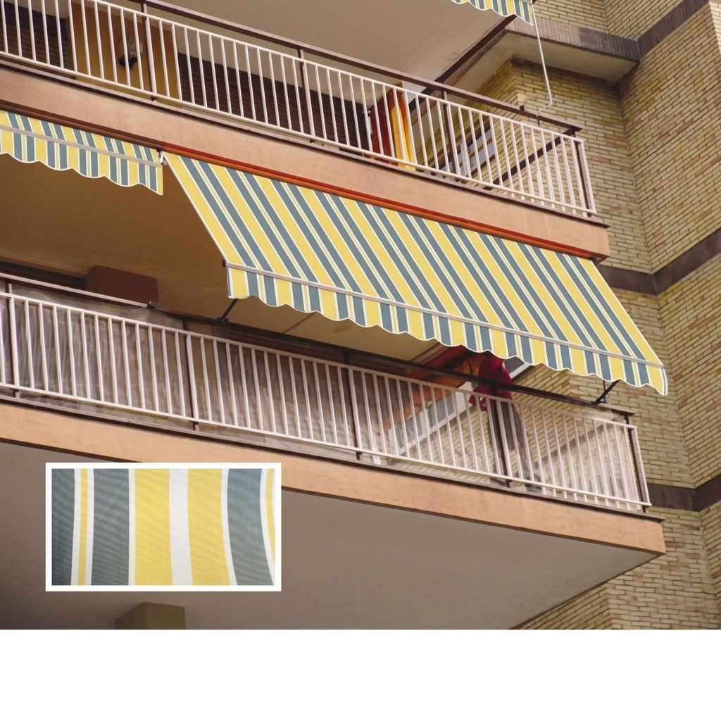 TENDA DA SOLE A CADUTA 300X250 CM DIS. P3002