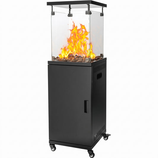 STUFA GAS GPL FLAMEX + RUOTE DOMUS
