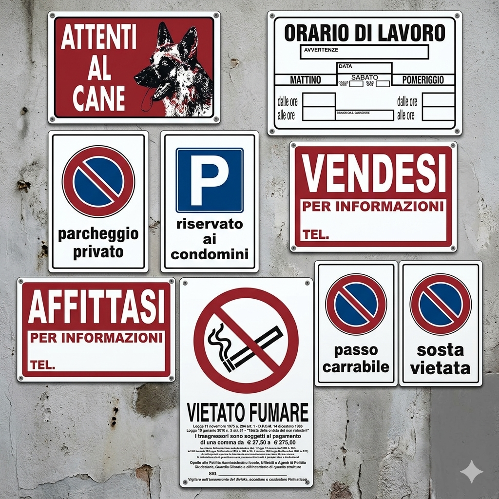 TARGHE SEGNALETICHE