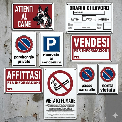 TARGHE SEGNALETICHE