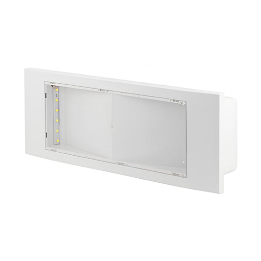 LAMPADA LED EMERGENZA BEGHELLI DA INCASSO RICARICABILE 2W