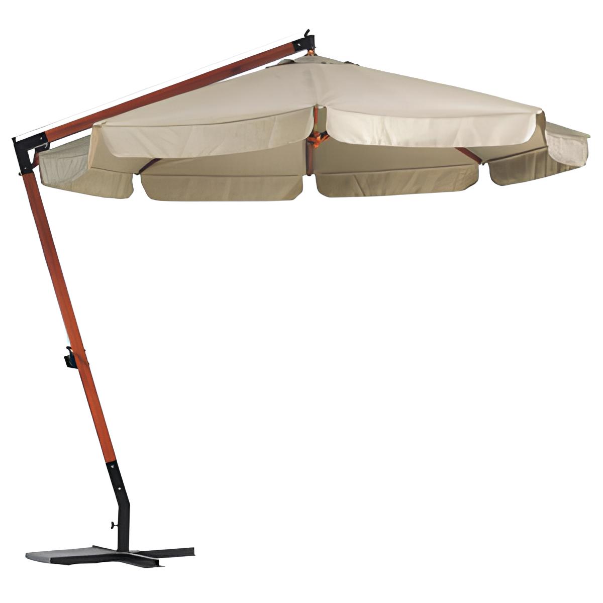 SOMBRILLA EXCENTRADA DE MADERA POSTE 55 SAMOA D3M