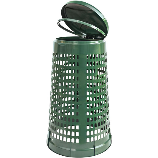 CUBO DE BASURA 110 L CABALLETE D 38-51XH85 CM VERDE