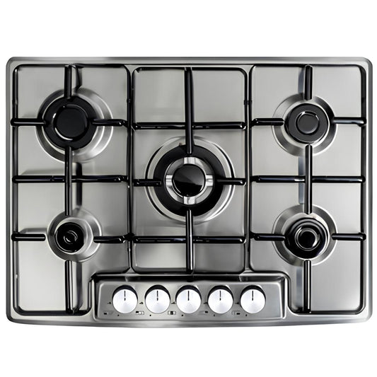 PLAQUE DE CUISSON INOX STAYLUX GAZ 70CM GRILLE ACIER