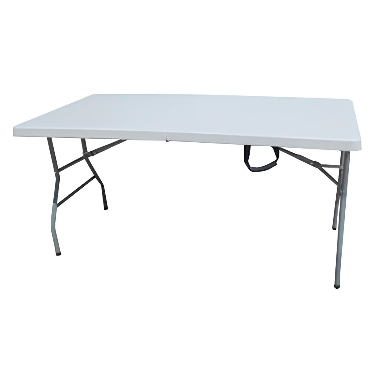 MESA PLEGABLE DE ACERO Y HDPE 152X76XH74CM
