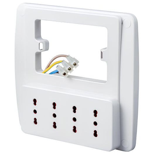 BASE MÚLTIPLE DE PARED INTELIGENTE 4 ENCHUFES BIP ROSI 94130