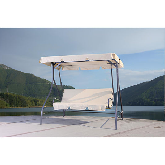 COLUMPIO BREZZA ACERO 3 PLAZAS BEIGE