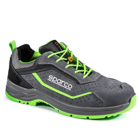 SPARCO SCARPE FELIX S1P GRIGIO VERDE FLUO