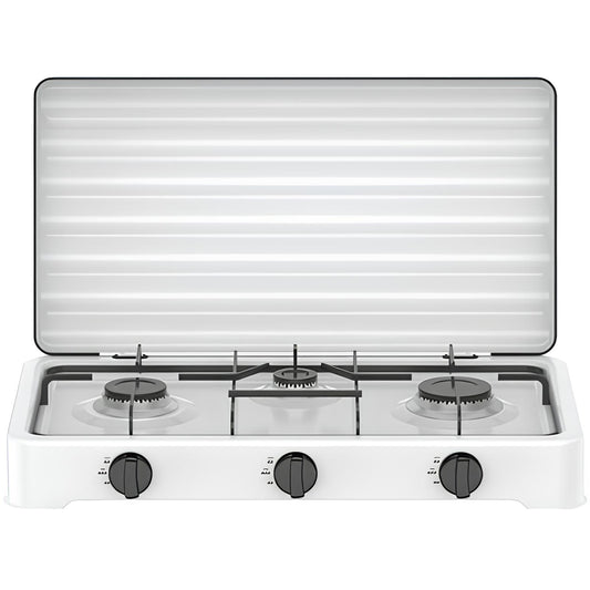 FORNELLO GAS FLAME 3 DOMUS ACCIAIO VERNICIATO BRUCIATORE 3 KW 5,4