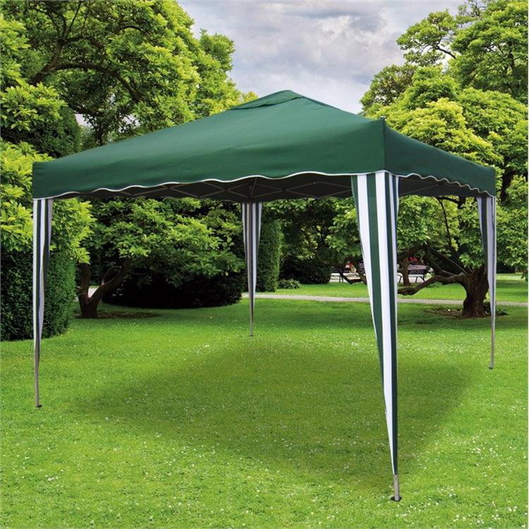 TONNELLE ACIER ET POLYESTER 3X3M VERT TANGER