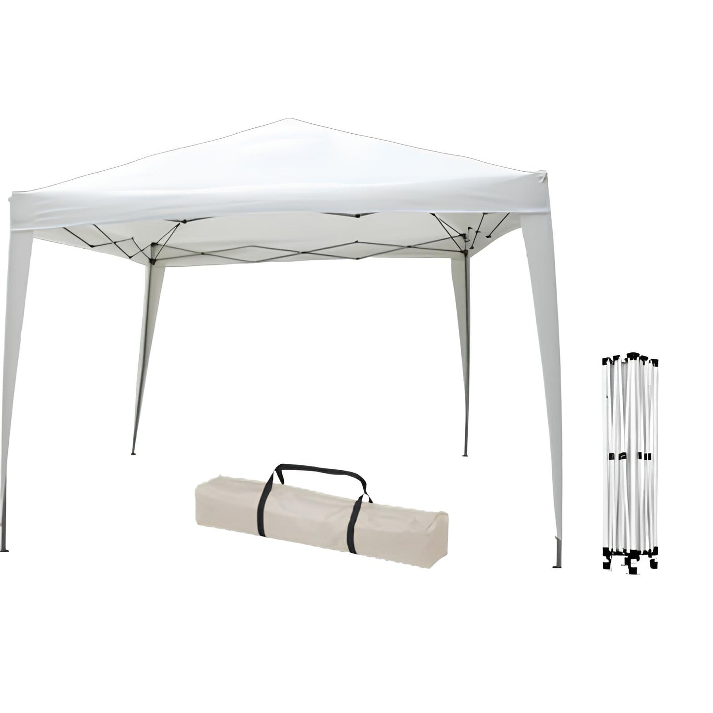 GAZEBO RICHIUDIBILE ACCIAIO/POLY DOMUS