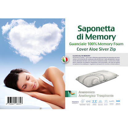 ALMOHADA ALOE SILVER MEMORY FOAM JABONCILLO H.13