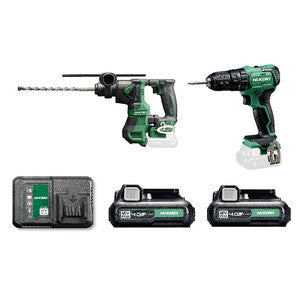 HIKOKI SET TALADRO+MARTILLO PERFORADOR KC12DH 12V