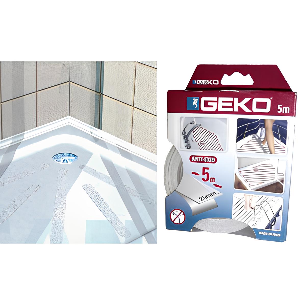ANTISDRUCCIOLO GEKO BAGNO/PISCINA 25MMX5M TRASP