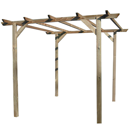 PERGOLA IN LEGNO IMPREGNATO 300X300XH247 CM