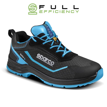 SPARCO SCARPE ASTER S3 NERO AZZURRO FLUO