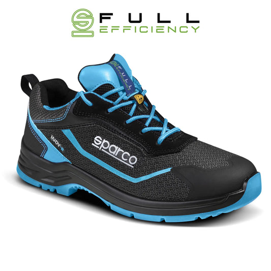 SPARCO SCARPE ASTER S3 NERO AZZURRO FLUO