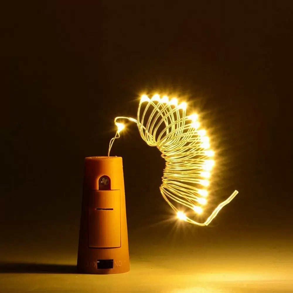 BOUCHON DÉCORATIF 20 GOUTTES LED BLANC CHAUD